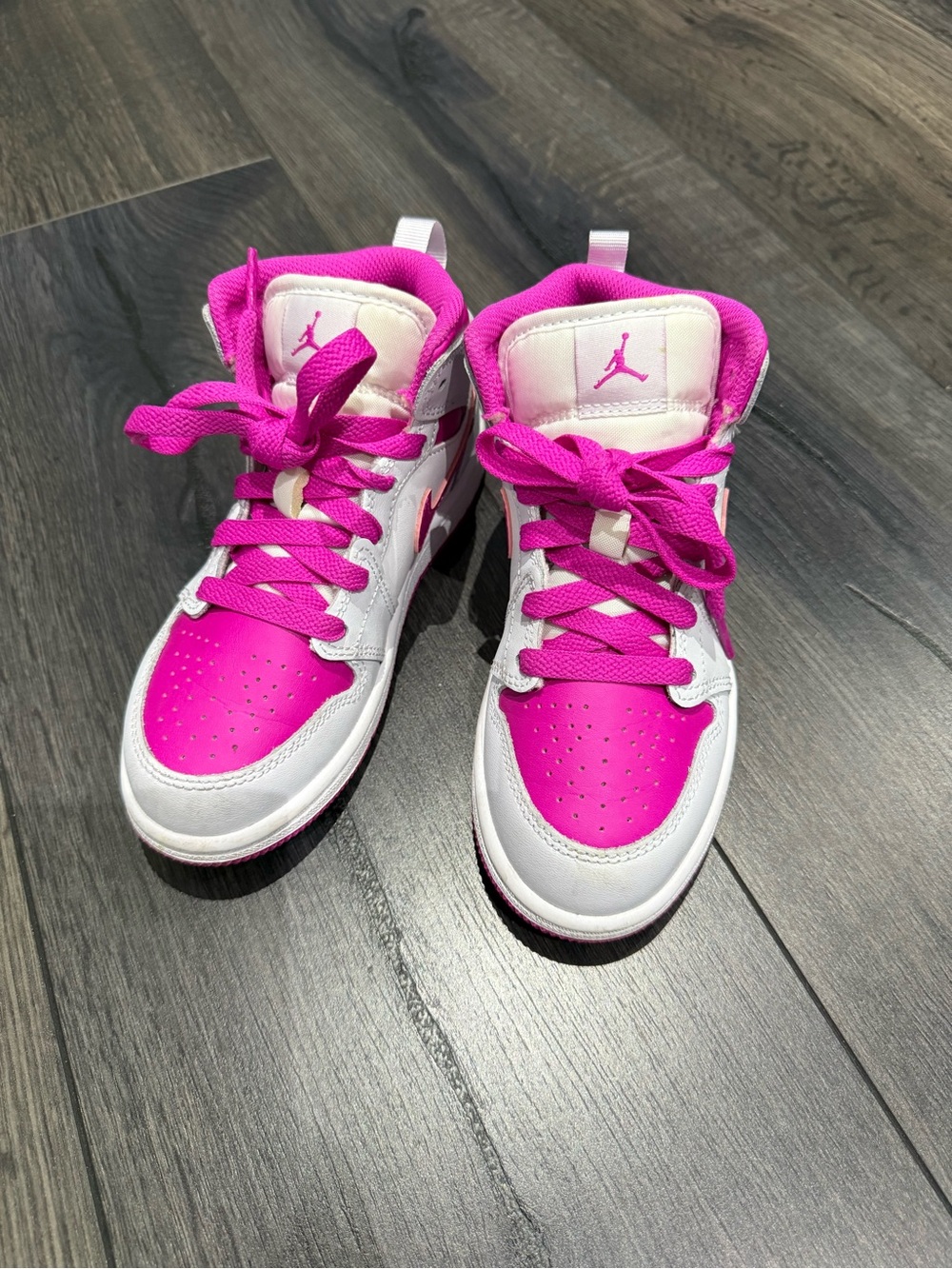Nike Jordan 1 Mid - Pink & White - Size 12 - Picture 2 of 5